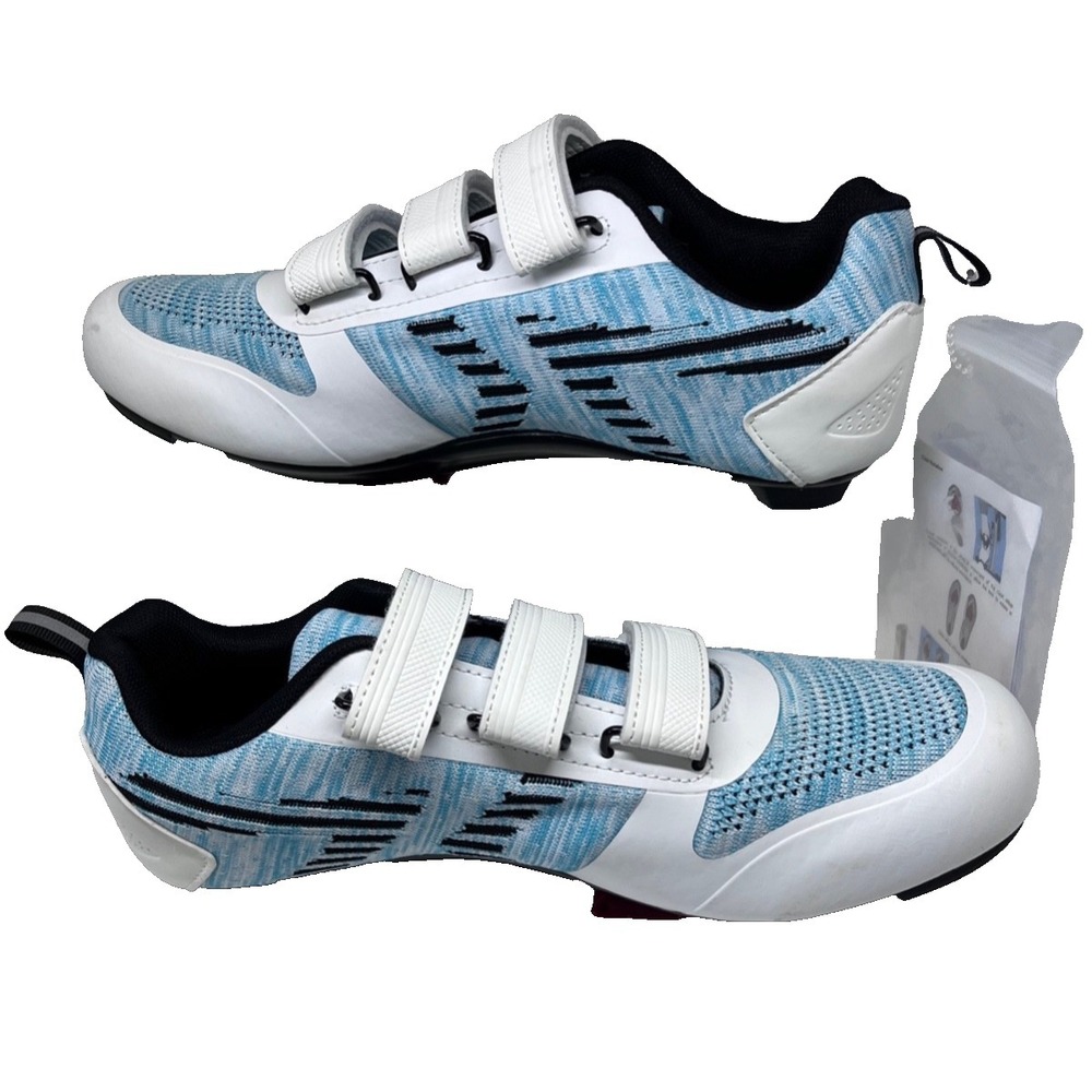 KYEDOO Unisex Toad Bike Cycling Shoes Lt Blue,Navy, White Women's /Men's 42 NEW